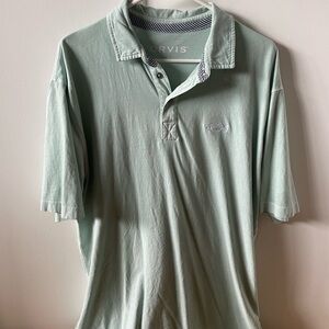 Orvis Men's Green Polo Shirt